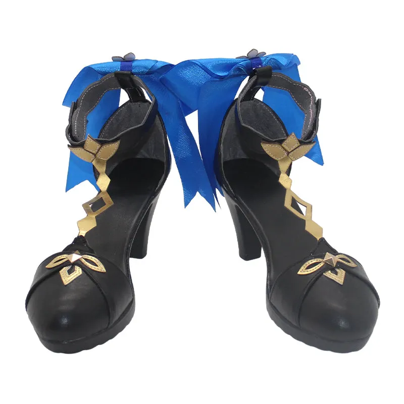 Genshin Impact Ganyu Twilight Blossom Cosplay Shoes