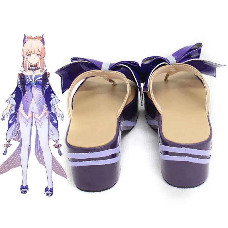 Genshin Impact Sangonomiya Kokomi Cosplay Shoes