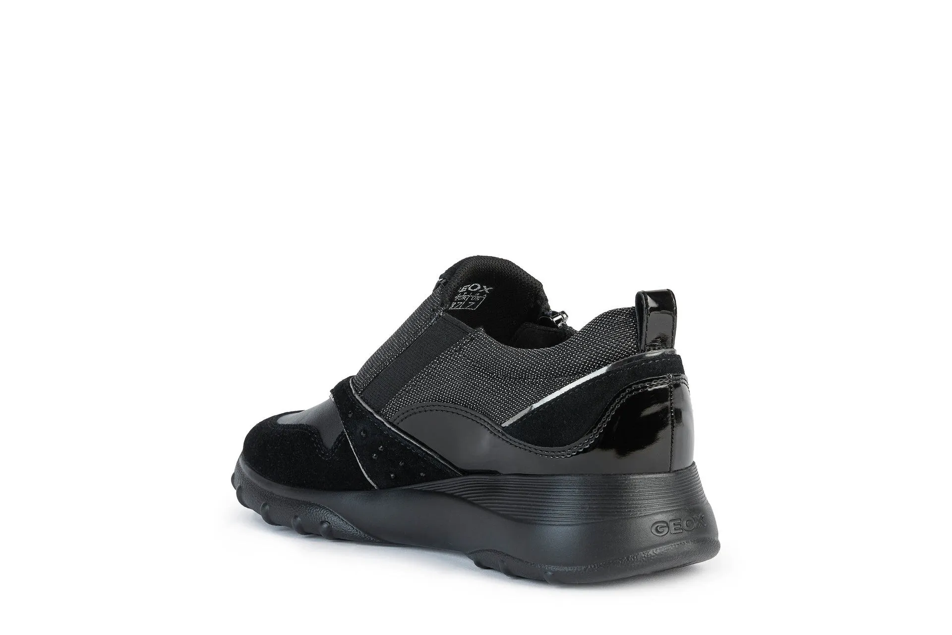 Geox Alleniee Womens Black Slip On Trainer