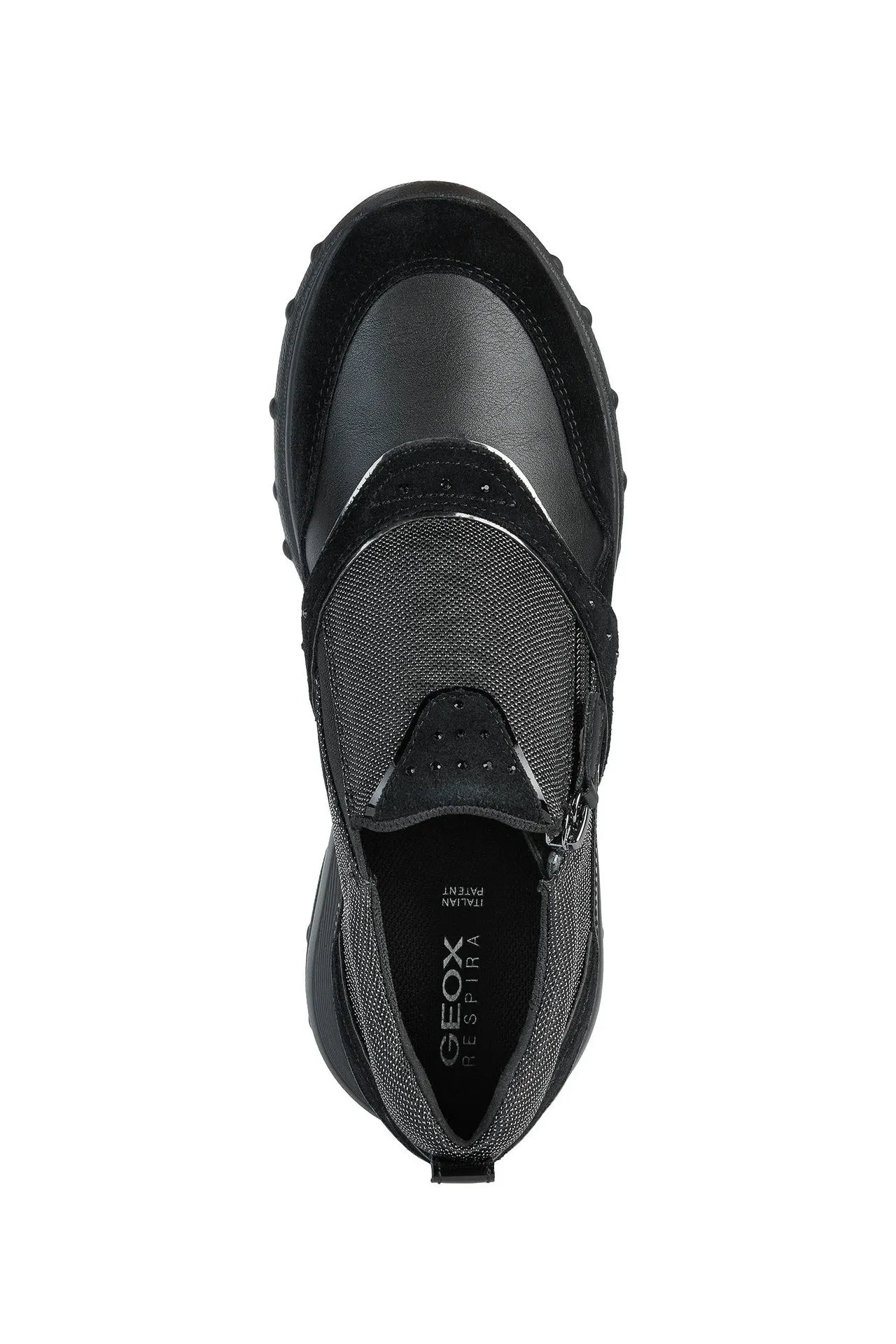 Geox Alleniee Womens Black Slip On Trainer