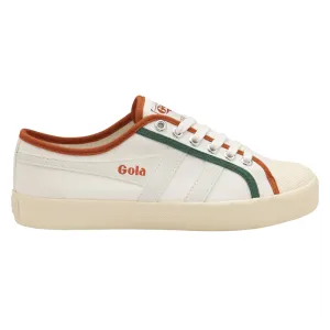 Gola Coaster Smash Trainers-Off White/Moody Orange/Green