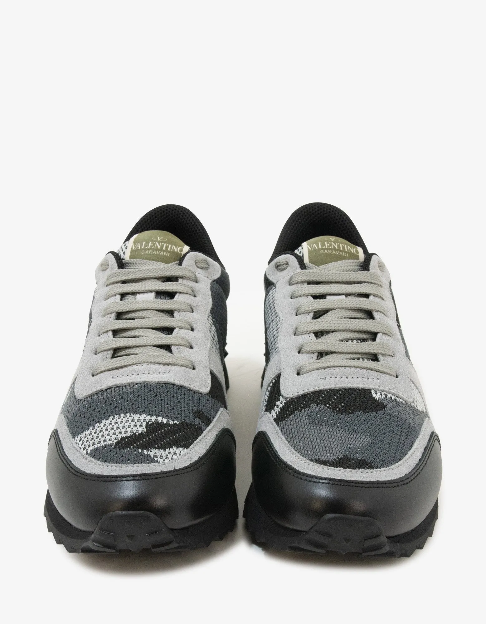 Grey Mesh Camouflage Rockrunner Trainers