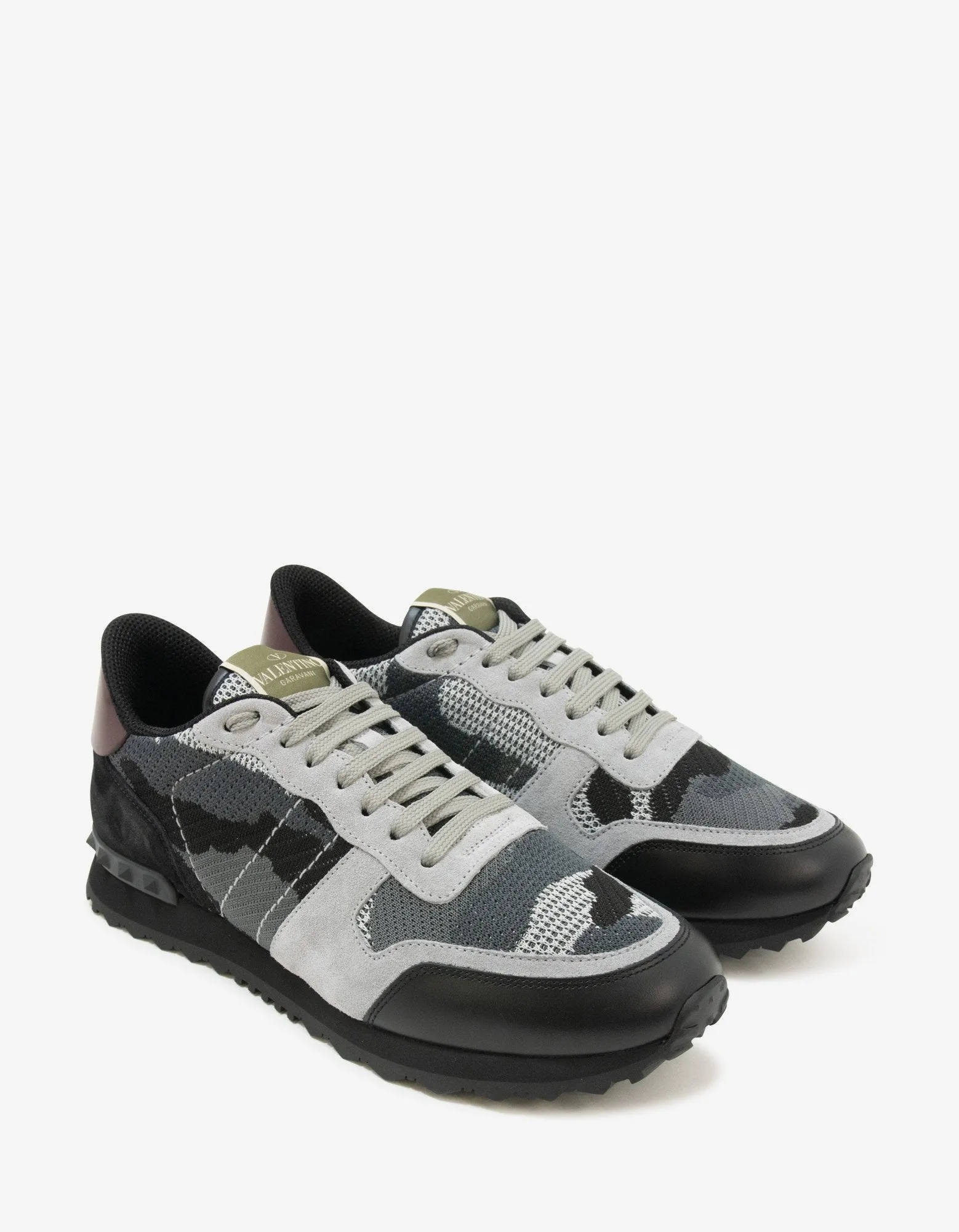 Grey Mesh Camouflage Rockrunner Trainers