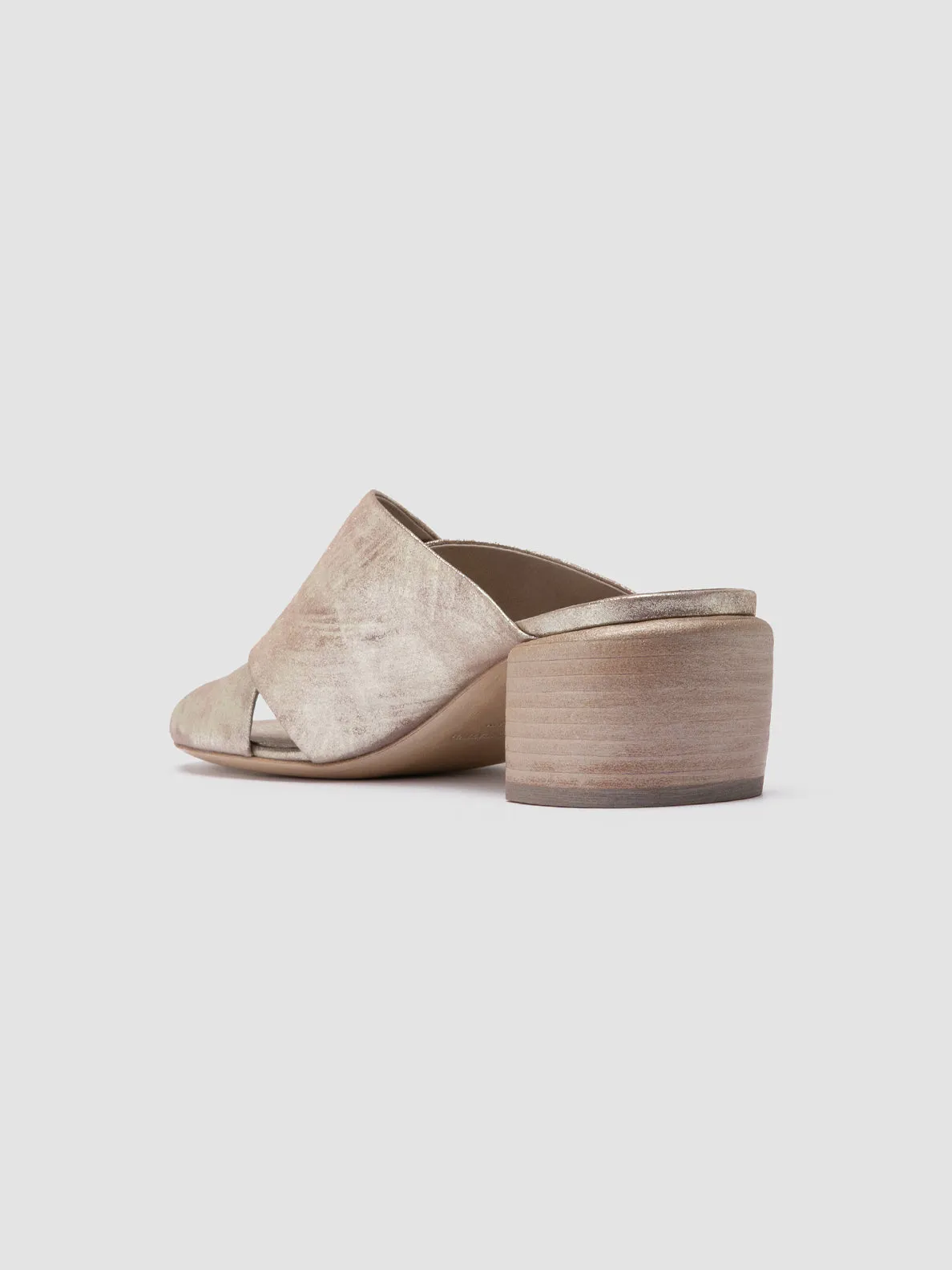 HADRY 007 - Taupe Leather Slide Sandals