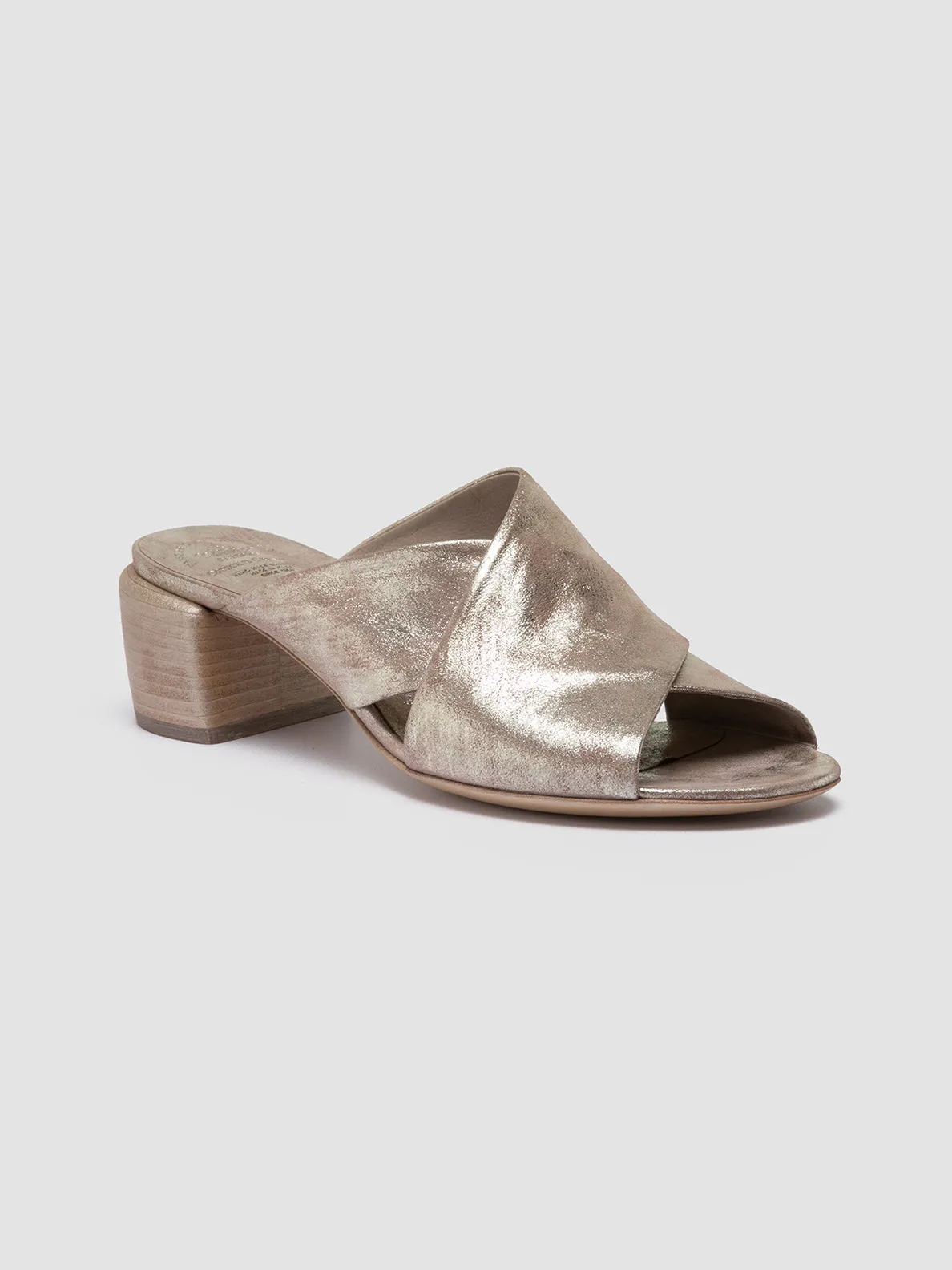 HADRY 007 - Taupe Leather Slide Sandals