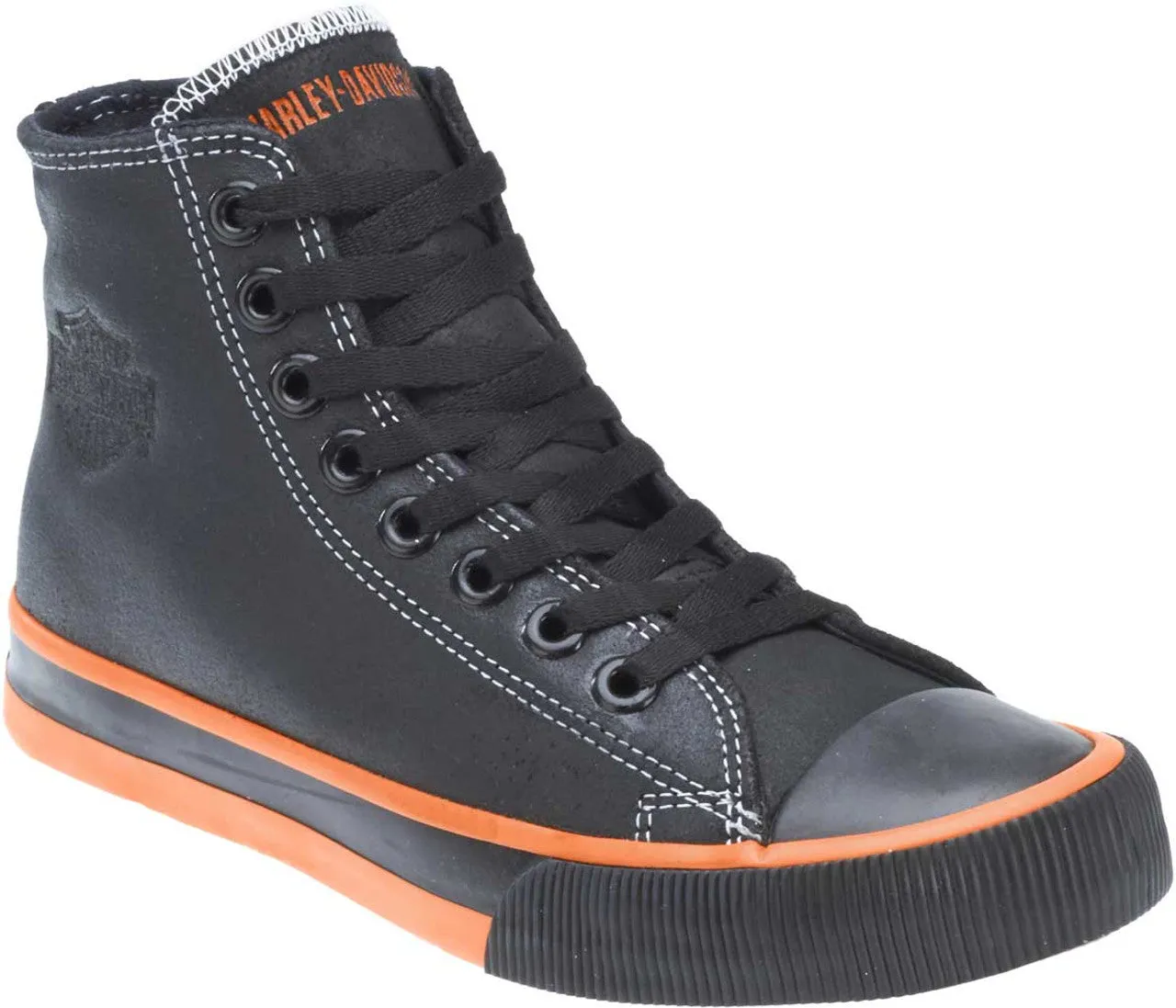 Harley Davidson Classic High-top Men's Sneaker | D93816 Nathan Black/Orange