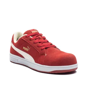 Iconic Suede Red Low Composite Toe Safety Shoes 640043 - Limited Sizes