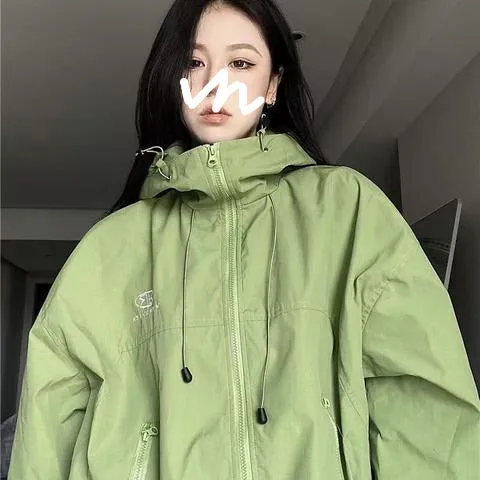 Joskaa Oversize Waterproof Hooded Jacket