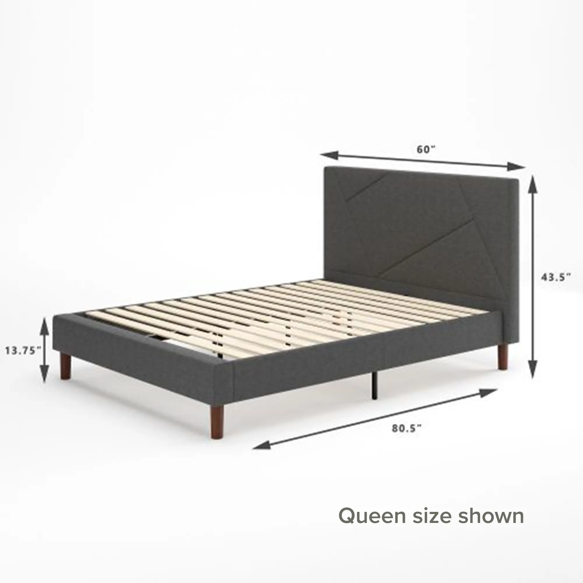 Judy Upholstered Platform Bed Frame