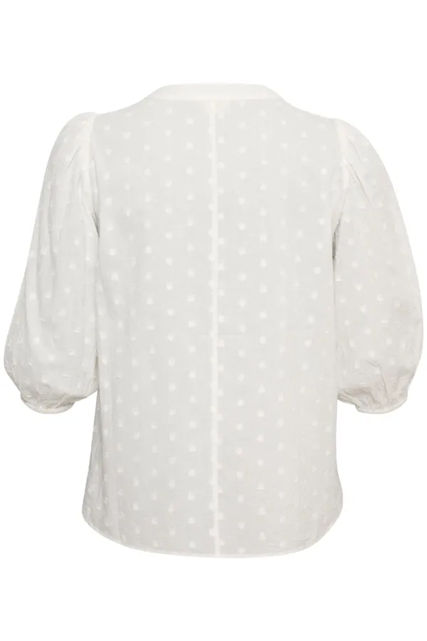 Kaffe Curve Jolana Blouse in White