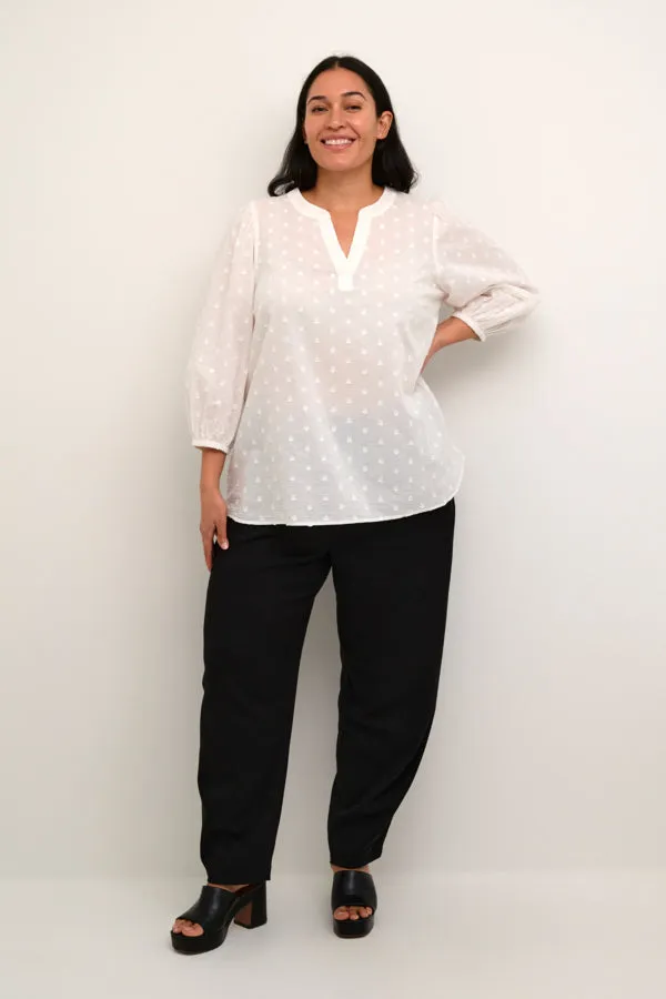 Kaffe Curve Jolana Blouse in White