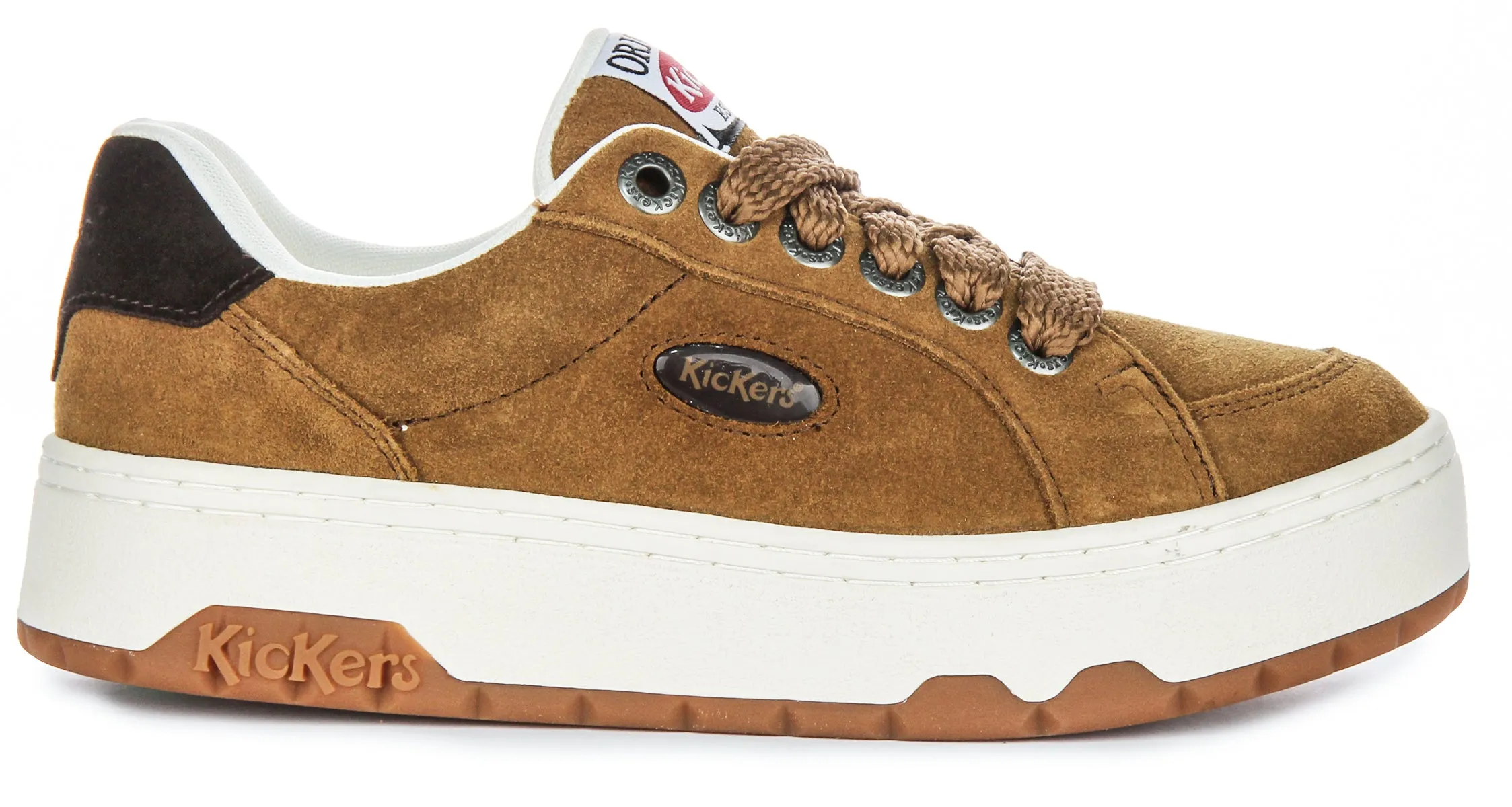 Kickers 70S Lo Sued In Tan For Women