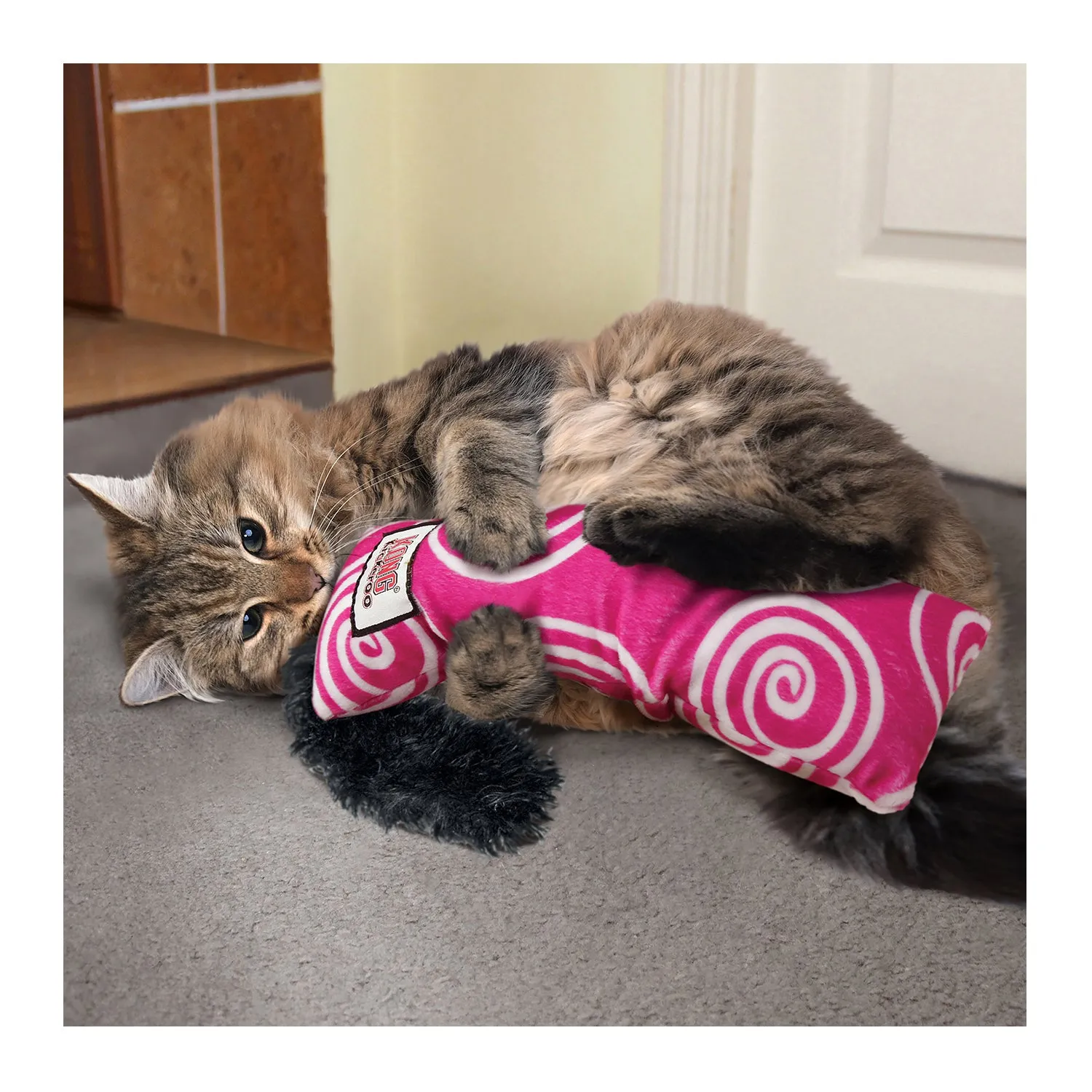 KONG Kickeroo Swirl Cat Toy