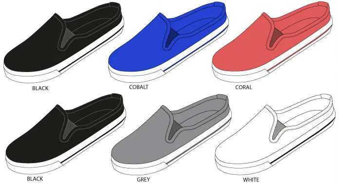 ladies slip-on mule sneakers in canvas Case of 36