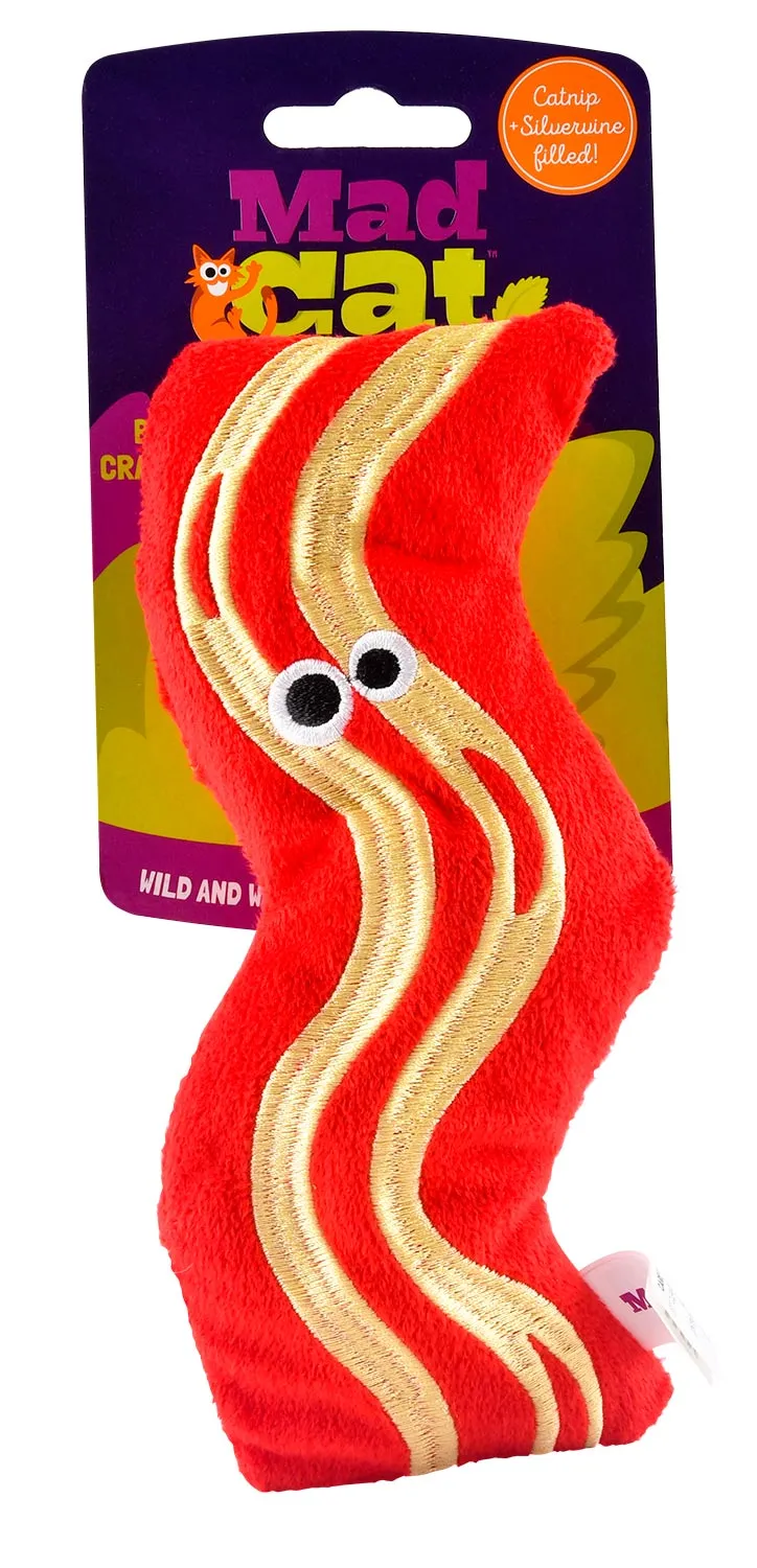 Mad Cat Big Bacon Catnip Kicker Toy