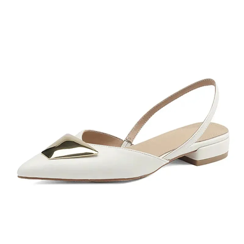 Majorie Gold Flat Sandals