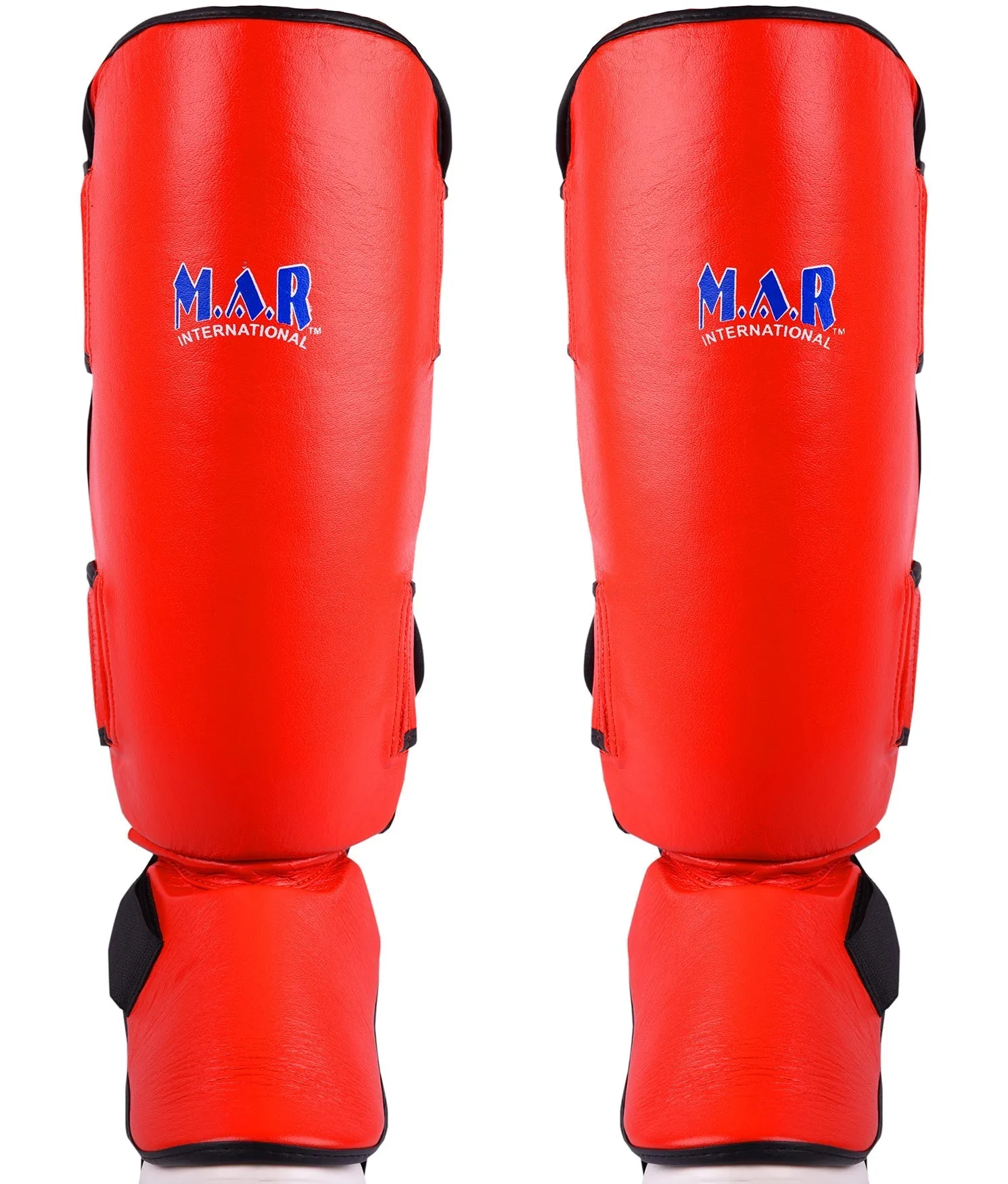 MAR-149A | Kickboxing & Thai boxing Genuine Leather Shin & Instep Guards