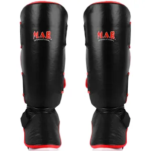 MAR-149B | Kickboxing & Thai boxing Genuine Leather Shin & Instep Guards