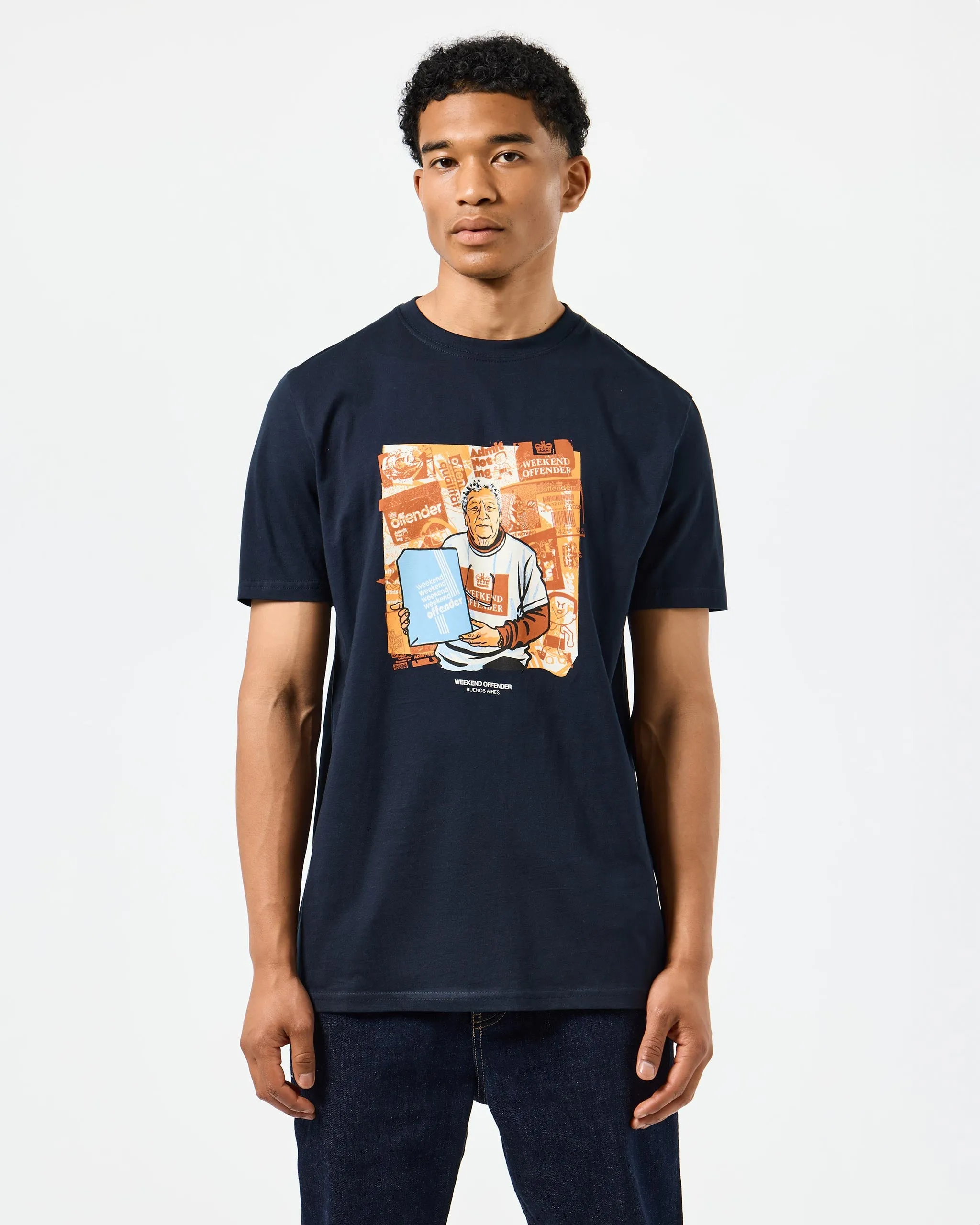 Mataderos Graphic T-Shirt Navy