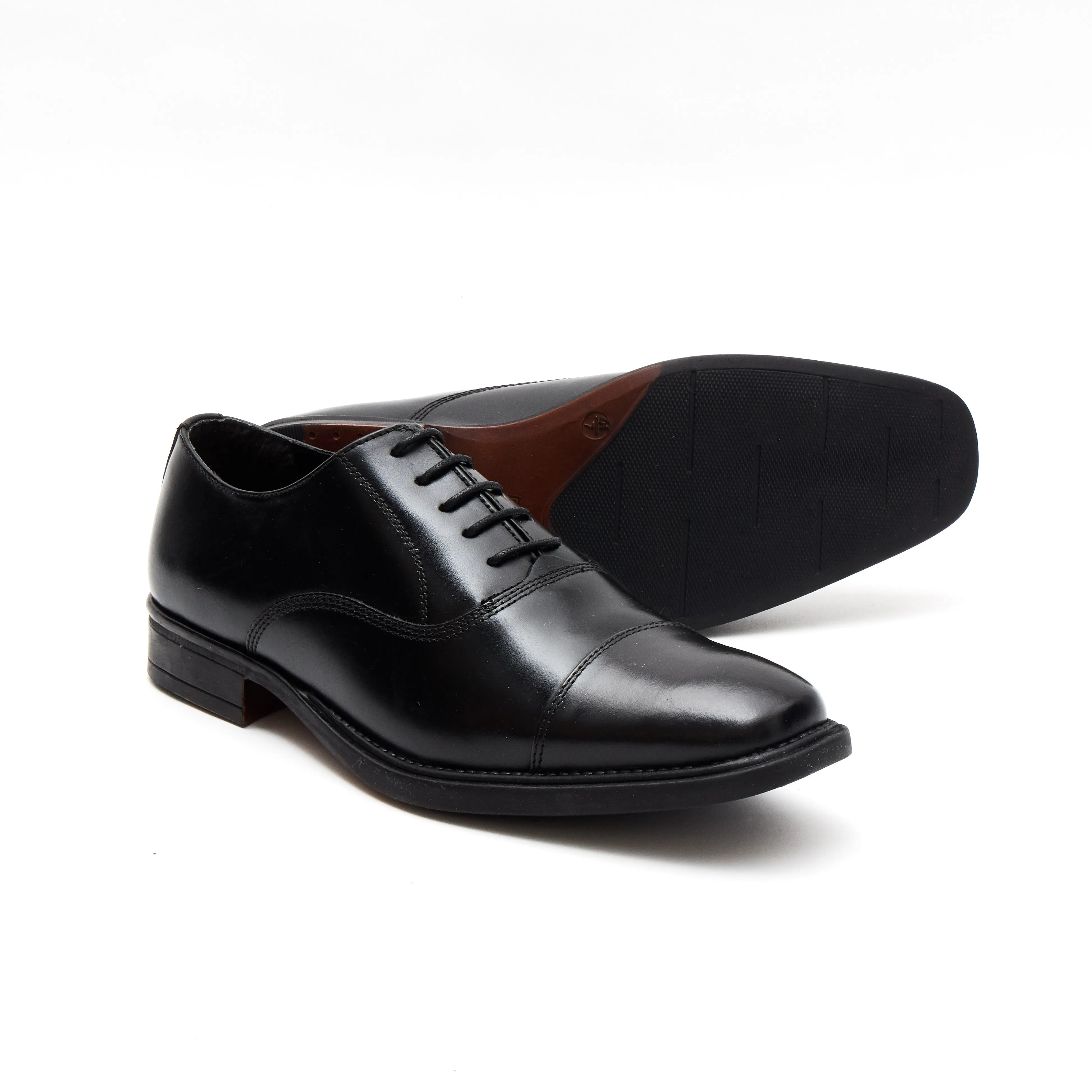 Mens Leather Formal Comfort Shoes-30977_Black