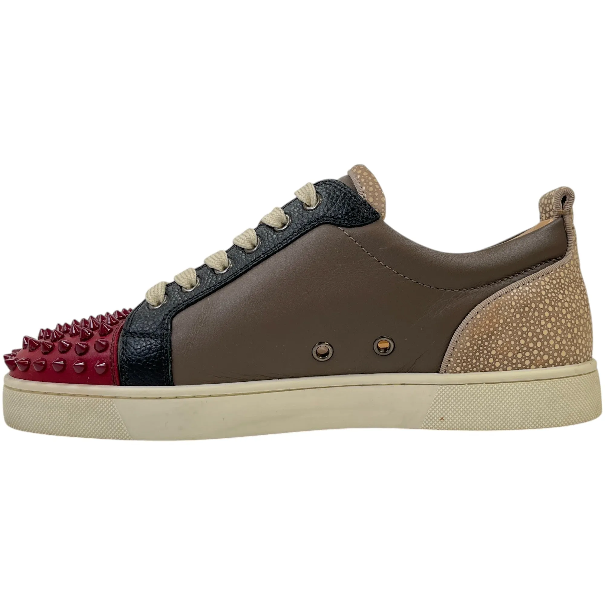 Men's Louis Junior Spikes Flat Veau Low Trainers Brown Size EU 41 / UK 7