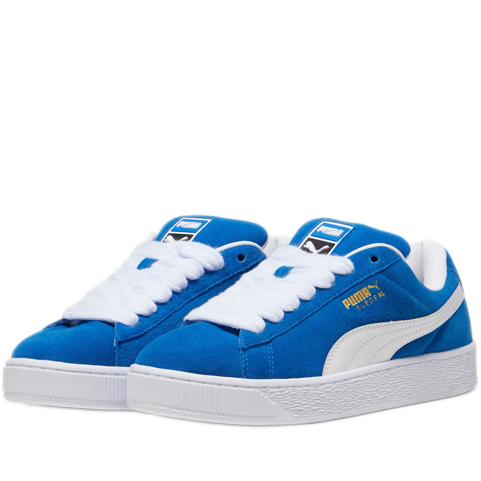 Men's Puma Suede XL Shoes - Blue/White