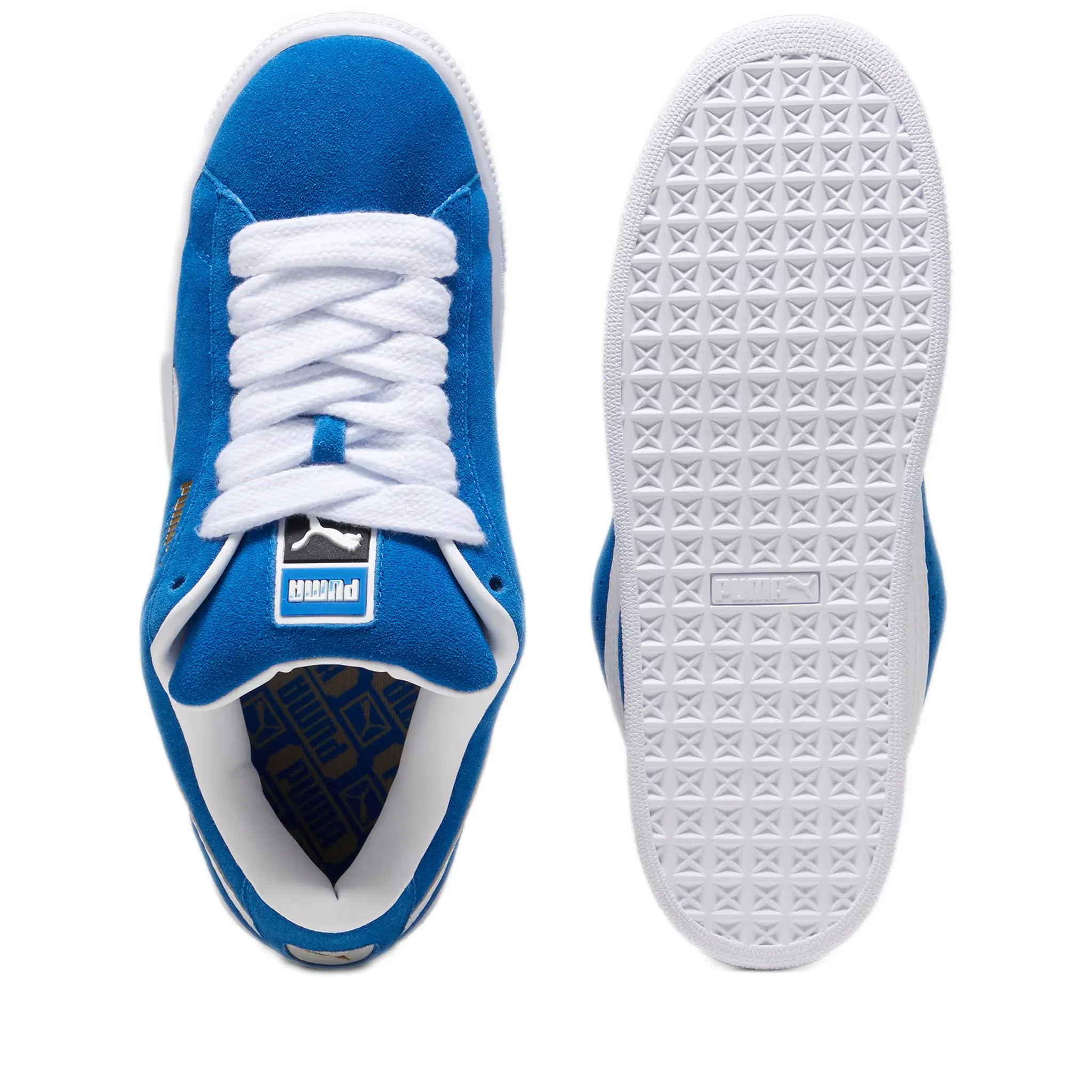 Men's Puma Suede XL Shoes - Blue/White