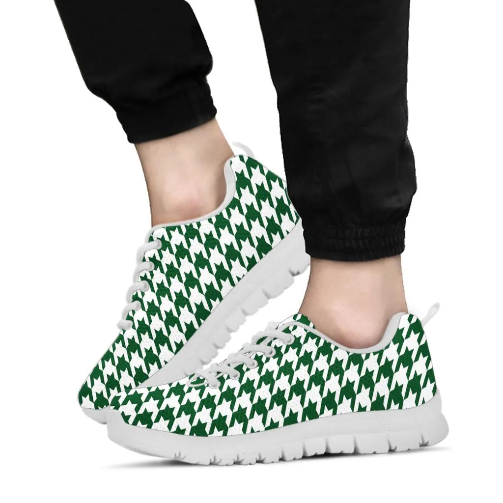 Mesh Sneaker_Dark Green on White_HT Pattern