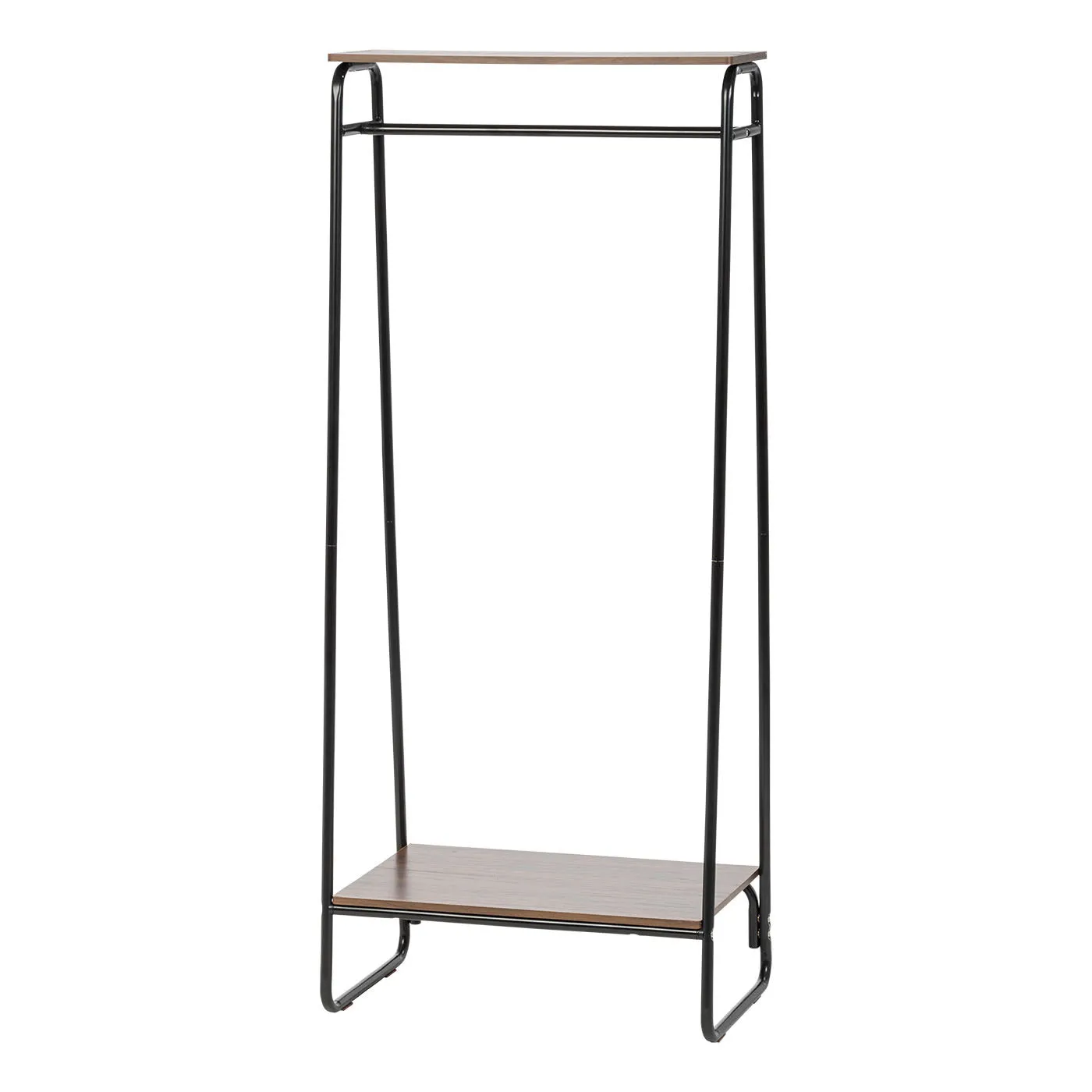 Metal Garment Rack with Wood Shelf - 2 Shelf