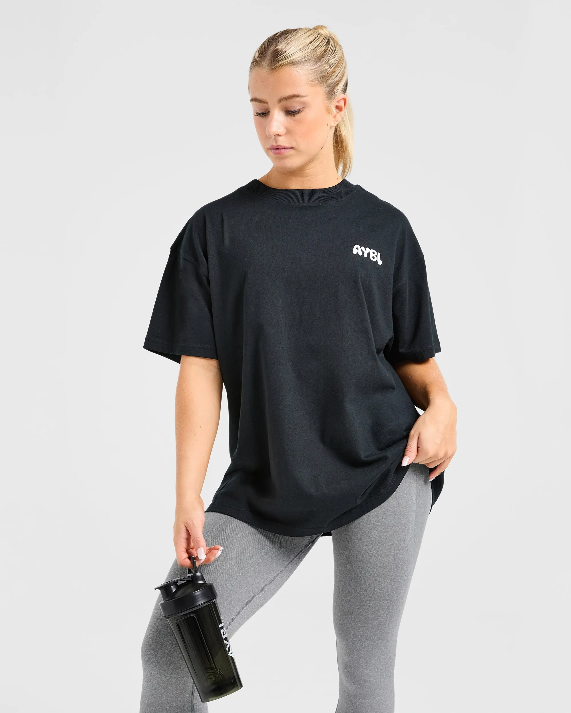 Mind Over Matter V2 Oversized T Shirt - Black