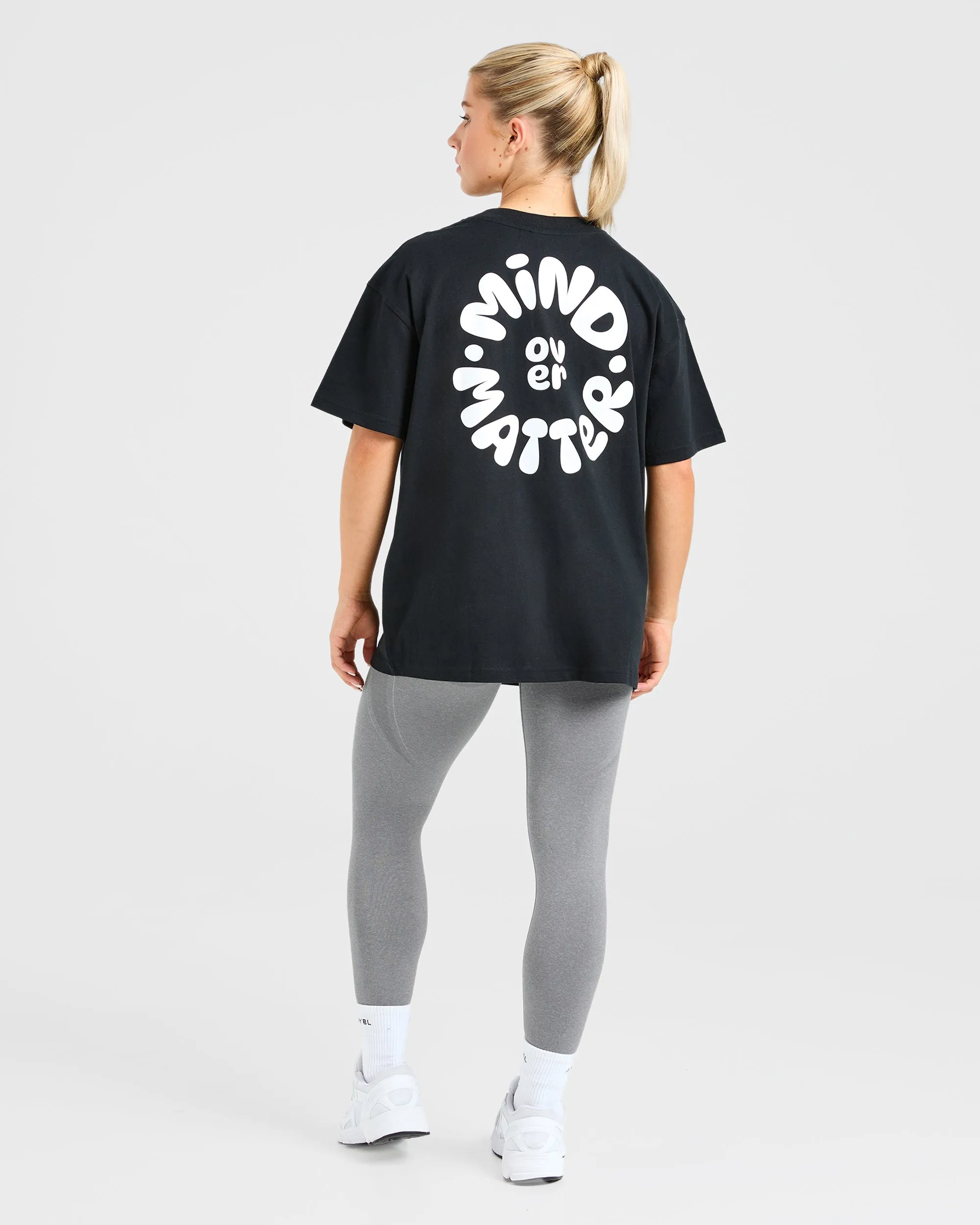 Mind Over Matter V2 Oversized T Shirt - Black