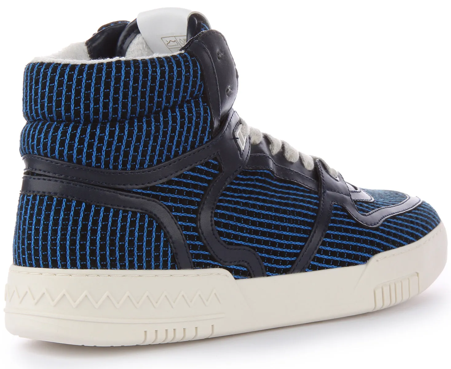 Missoni Lace up High Top Trainer In Blue