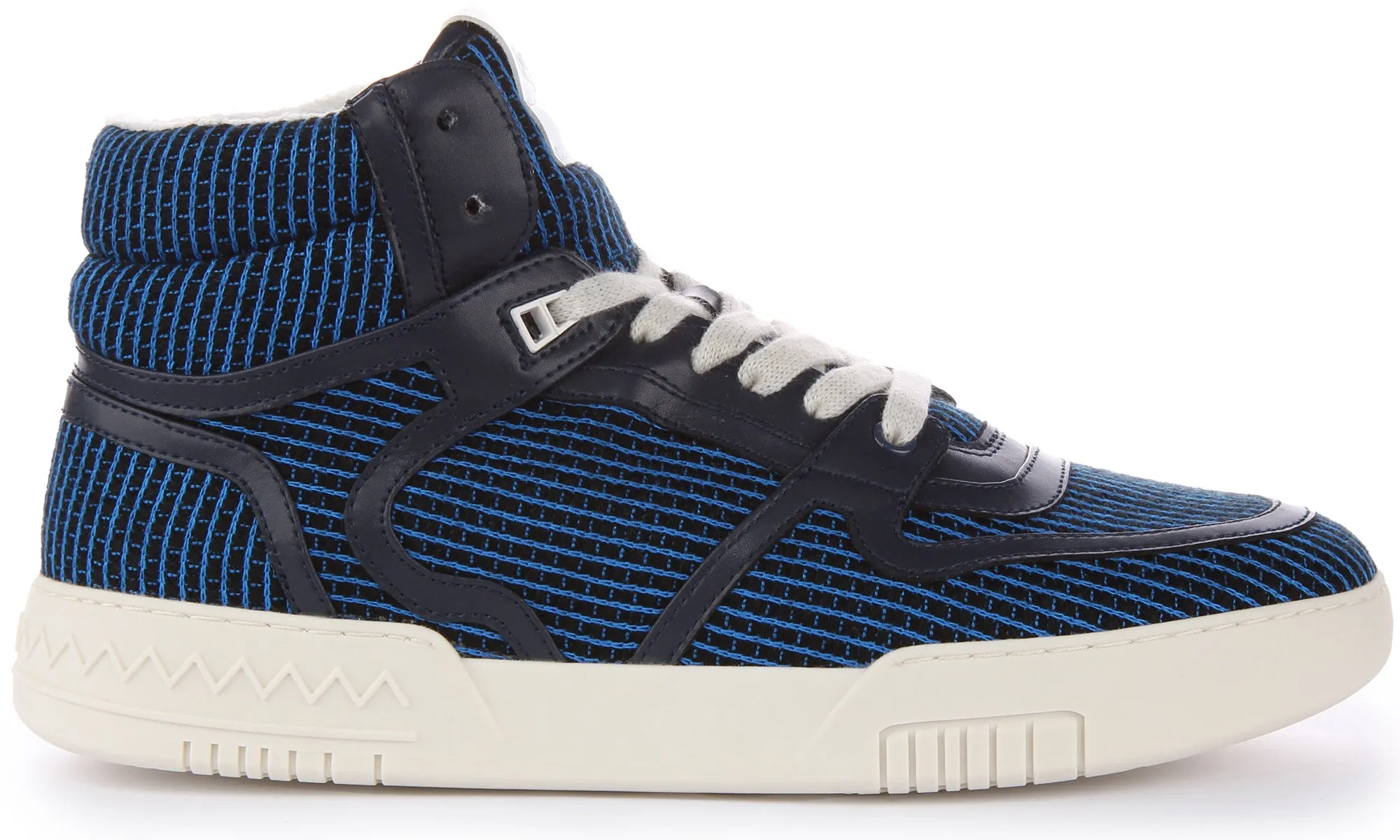 Missoni Lace up High Top Trainer In Blue