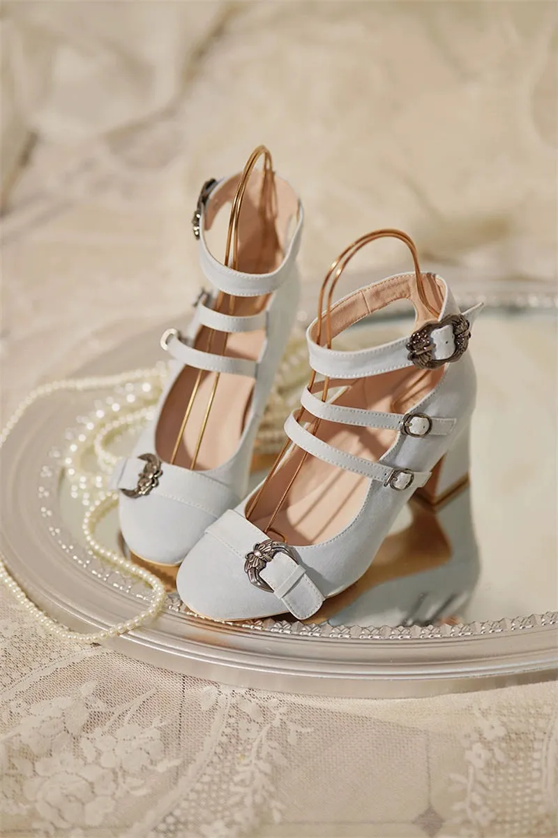 MR.Qiutian~Velia~Elegent Lolita Shoes CLA Thick Heel Shoes