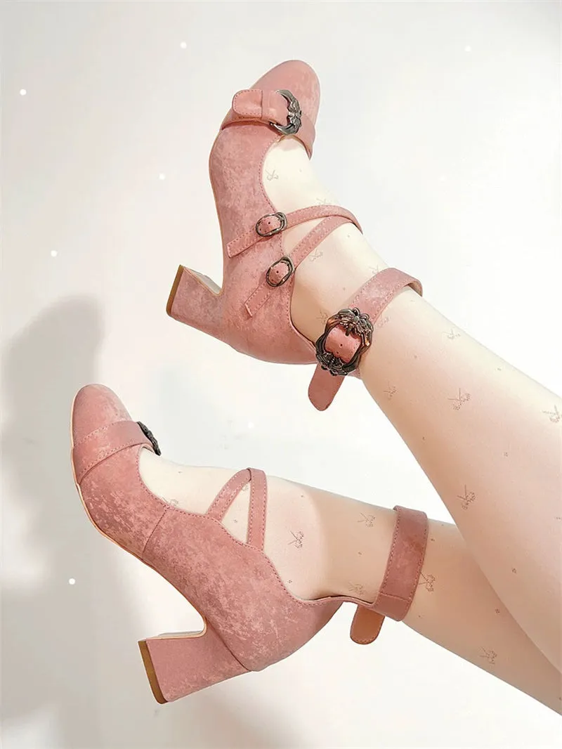 MR.Qiutian~Velia~Elegent Lolita Shoes CLA Thick Heel Shoes