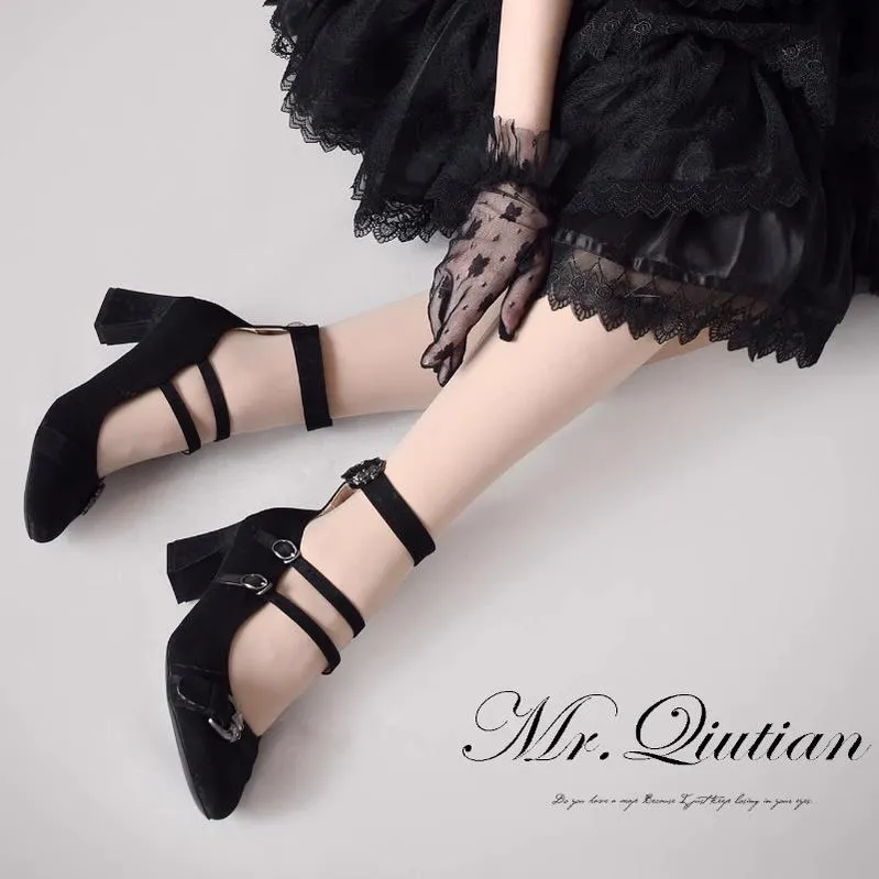 MR.Qiutian~Velia~Elegent Lolita Shoes CLA Thick Heel Shoes