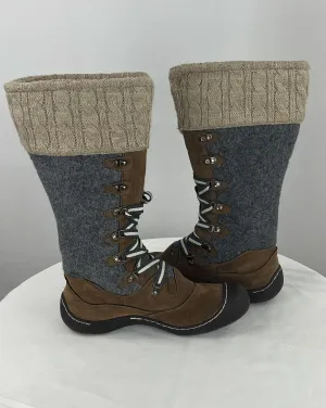 Muk Luks Women's Ginny Cold Weather Waterproof Lace Up Snow Boots Size 10