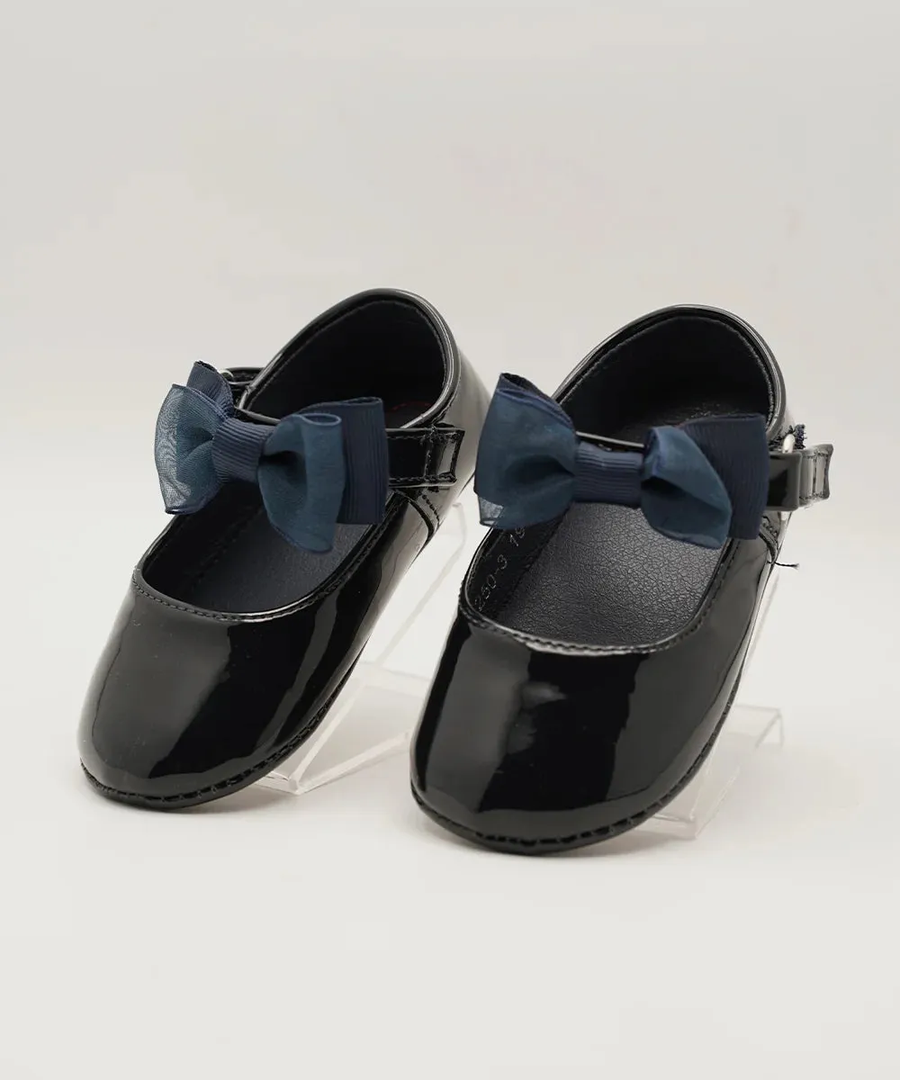 Navy Color Party Sandals For Infant