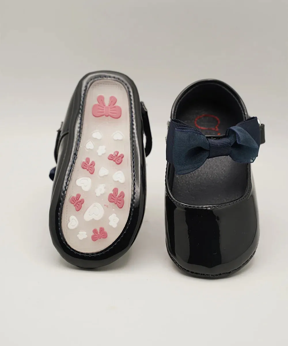 Navy Color Party Sandals For Infant