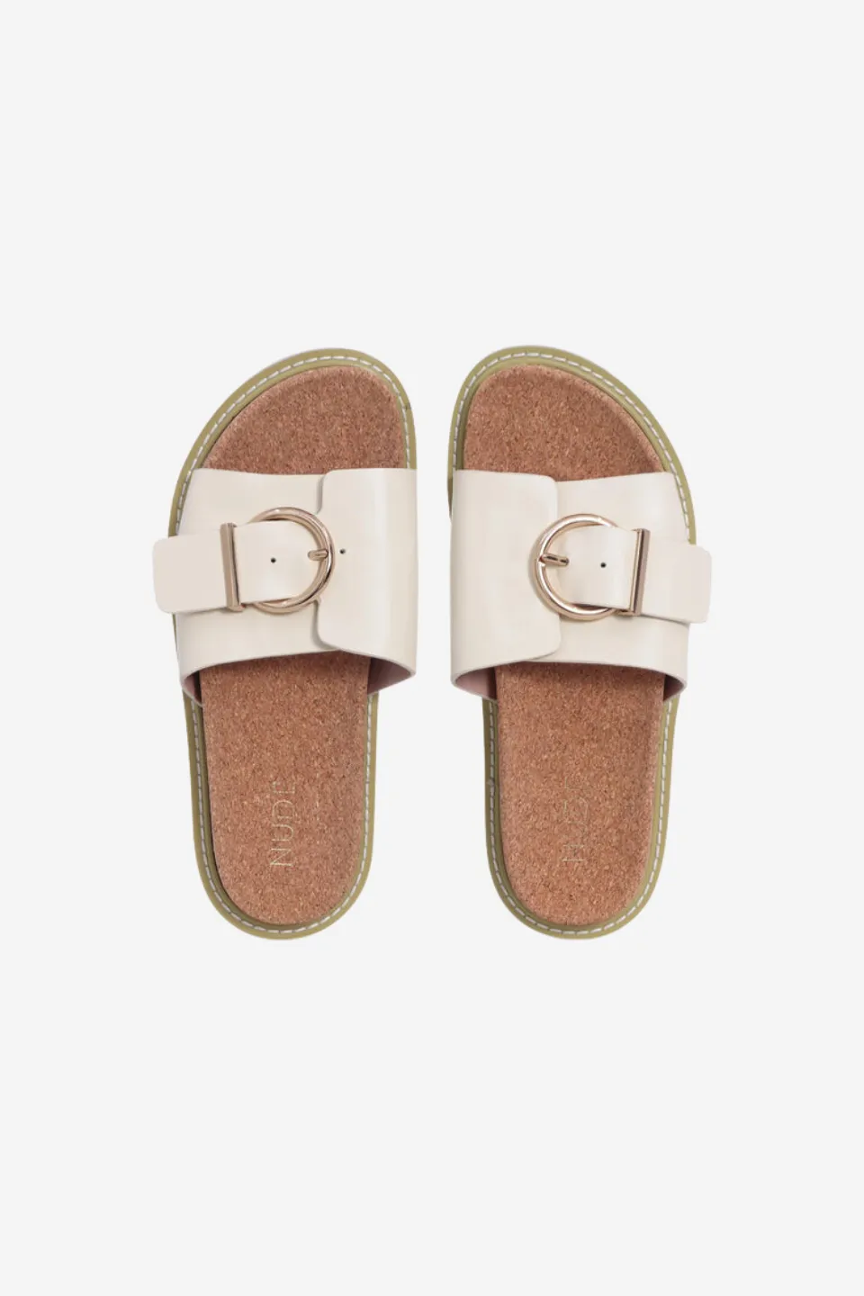 Nellie Cream Buckle Slide