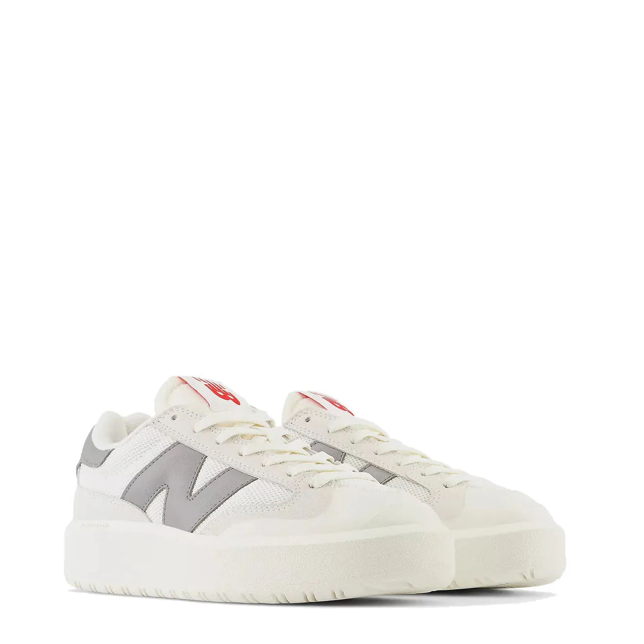 New Balance CT302 Trainers Sea Salt / Shadow Grey / Team Red