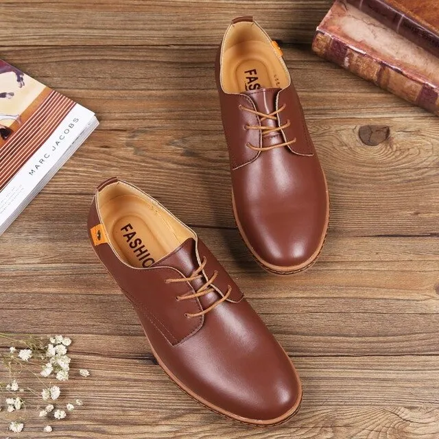 new fashion solid PU leather man shoes