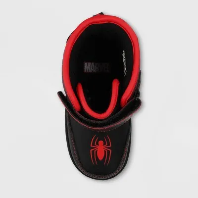 New - Marvel Toddler Boys' Spider-Man Winter Boots - Red/Black 11T