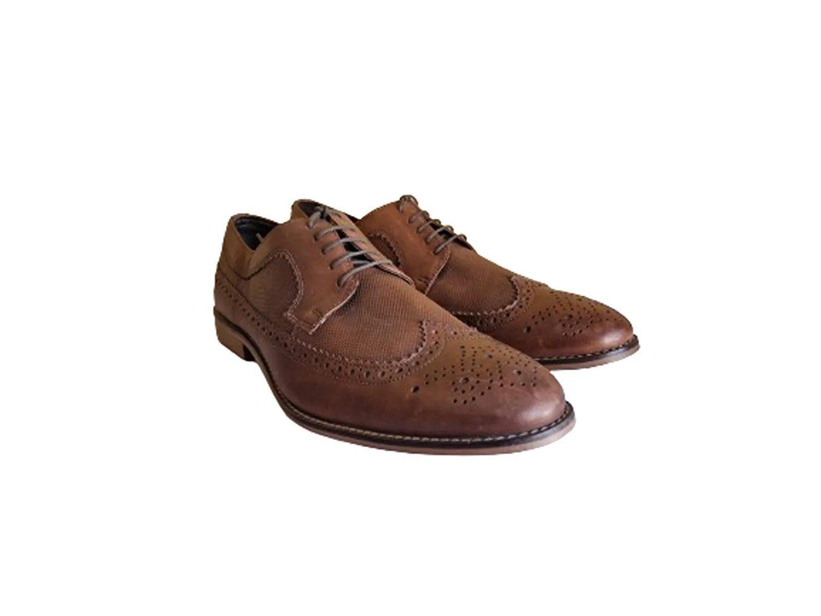 Next Tan Leather Brogues Mens Shoes