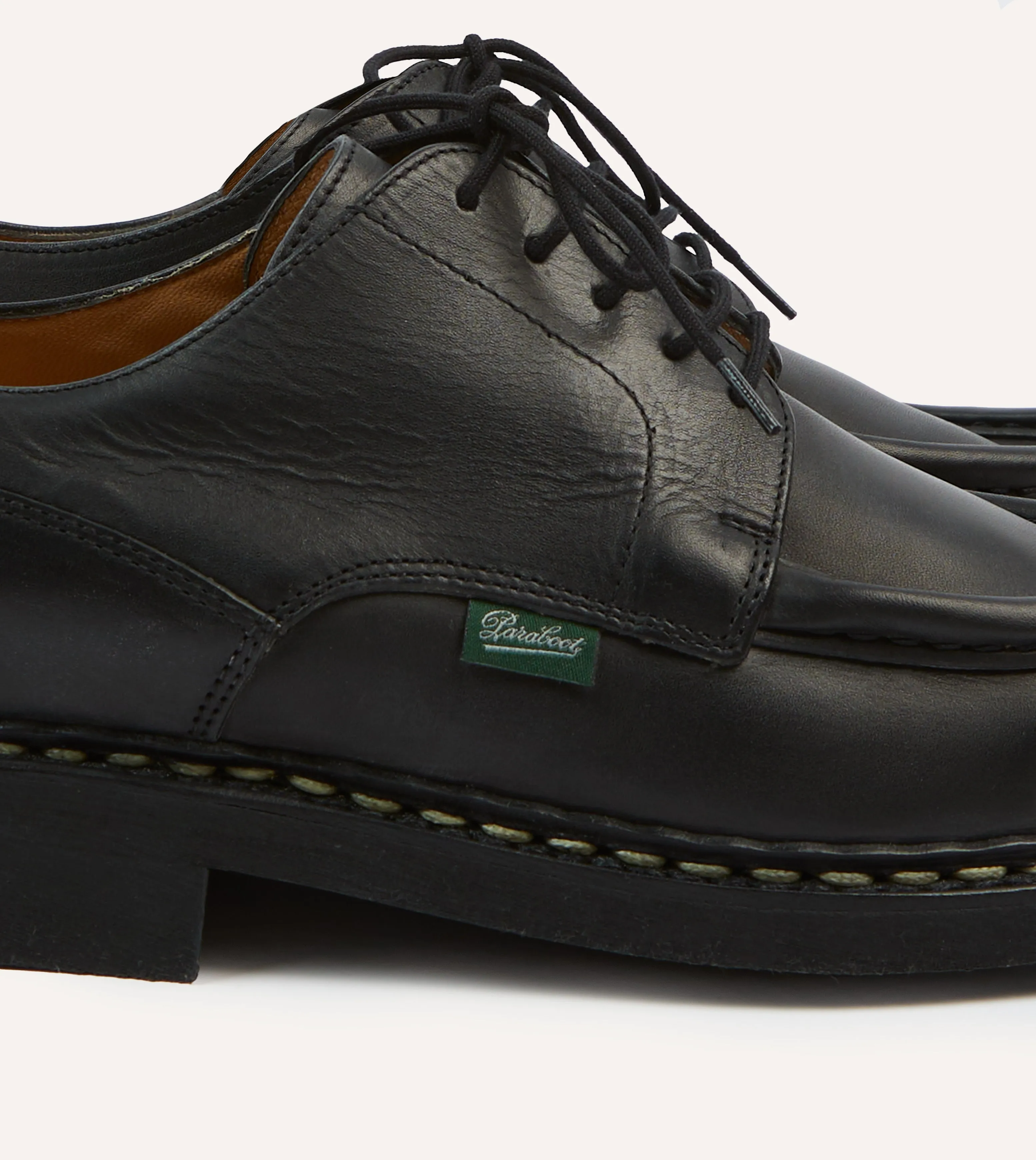 Paraboot Villandry Black Calf Leather Derby Shoe