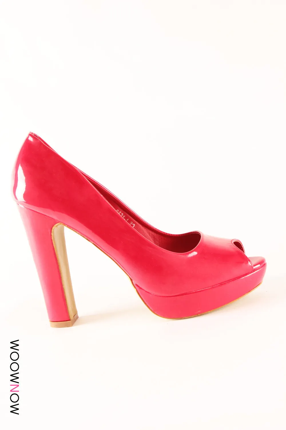 Peep Toe Patent Shoes