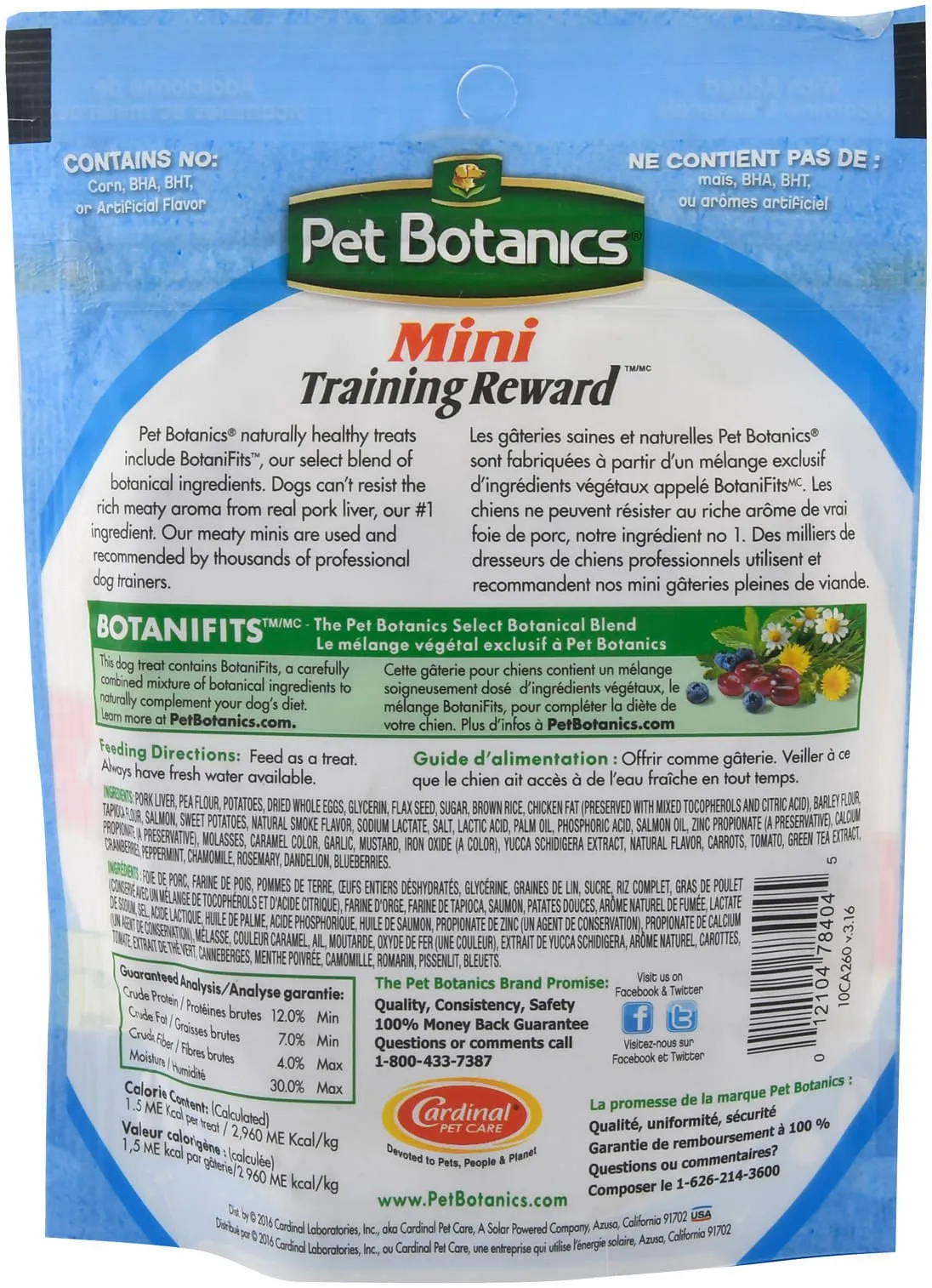 Pet Botanics Mini Healthy Treats, 4 oz