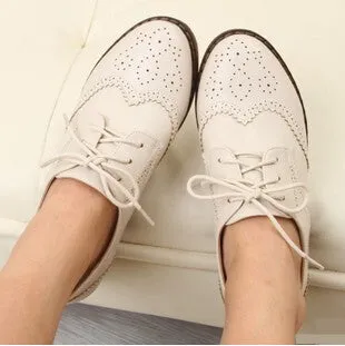 PLUS Size 34-43 Brogue Oxford Shoes Women Flats New Spring 2017 Fashion Women Shoes sapatos femininos sapatilhas zapatos mujer