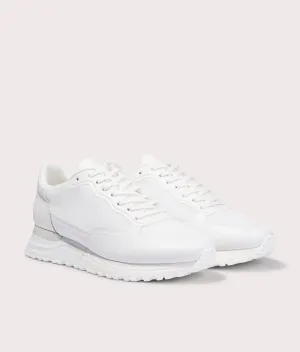 Popham 3D Fused Mesh White Trainers