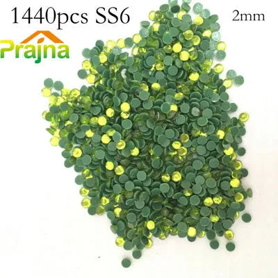 Prajna SS6 1440pcs 2mm Acryl Hotfix Rhinestones For Clothes Rhinestone Wedding Shoes Dress Rhinestone Jean Jacket Adhesive A13